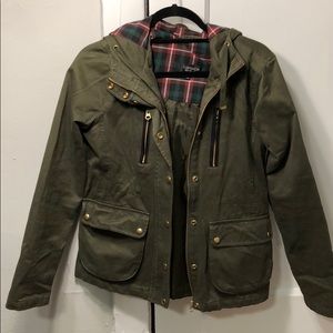 Topshop Army Green Military Jacket